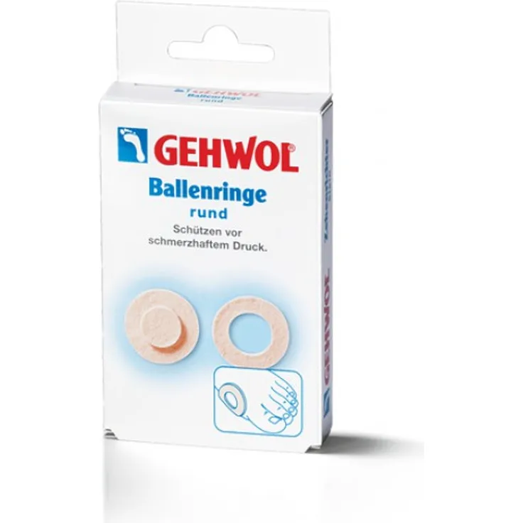 Gehwol Ballenring rund 6 Stk, zur Drucklinderung