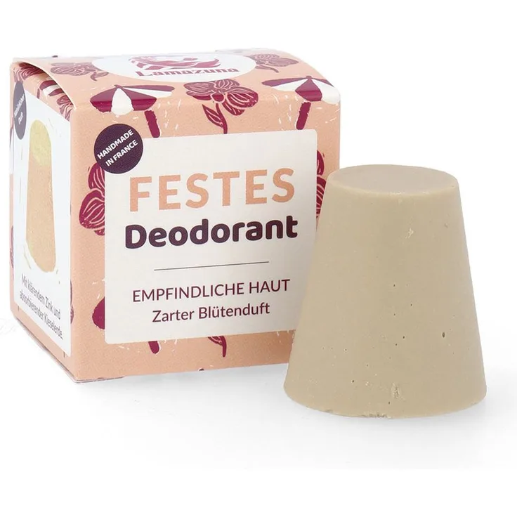 Lamazuna festes Deodorant Vegan Zarter Blütenduft 30 g