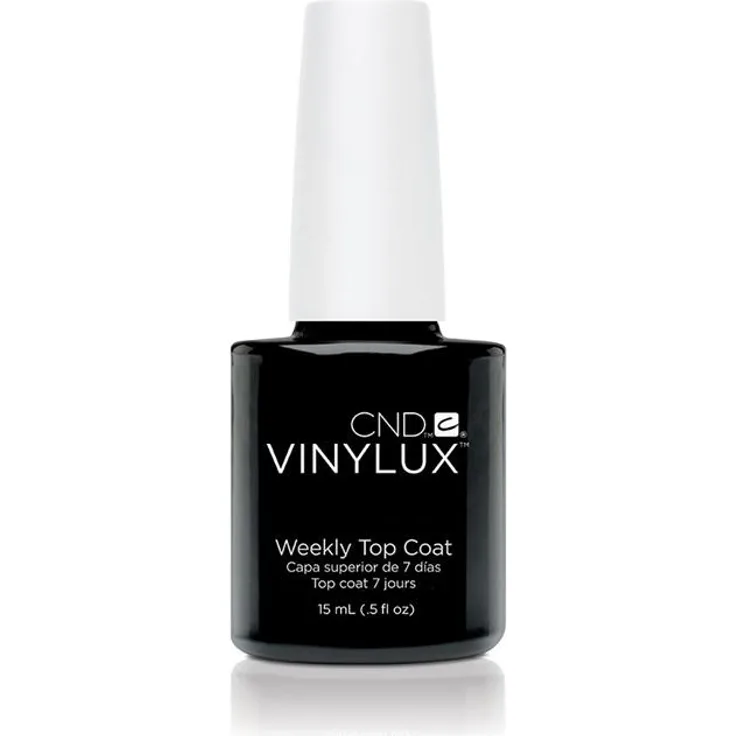 CND Vinylux Weekly Top Coat, Überlack 15 ml, transparenter Nagellack