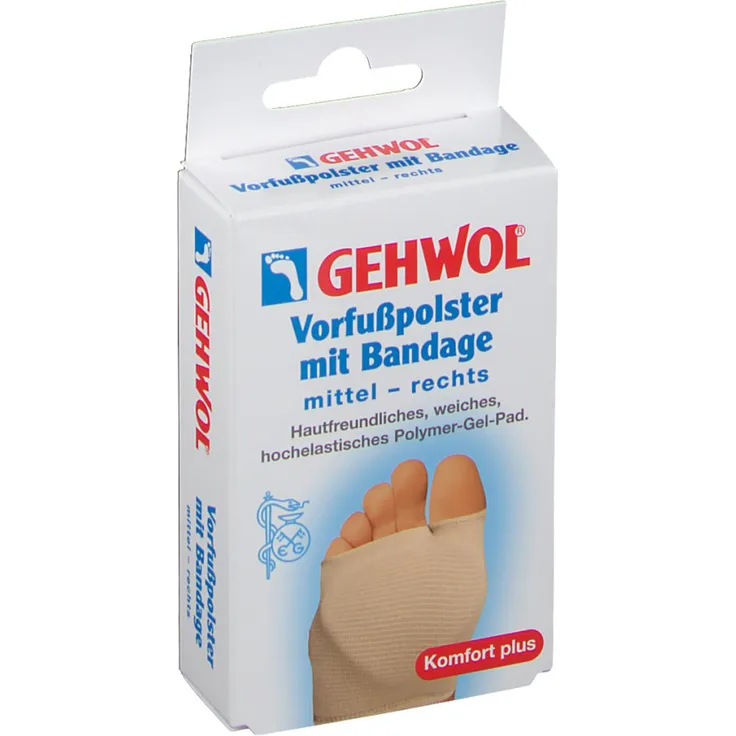 Eduard Gerlach Gehwol Vorfußpolster mit Bandage rechts mittel