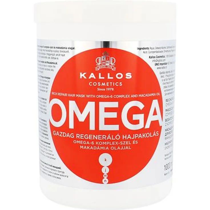 Kallos Cosmetics Omega Regenerierende Haarmaske 1000 ml