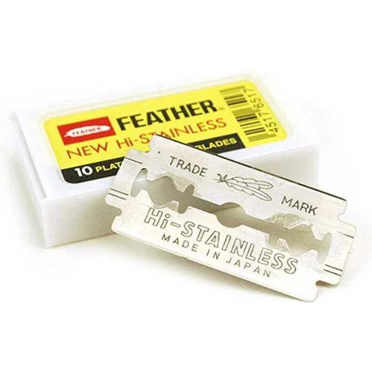 Feather New Hi-Stainless Double Edge Rasierklingen 10 Stück