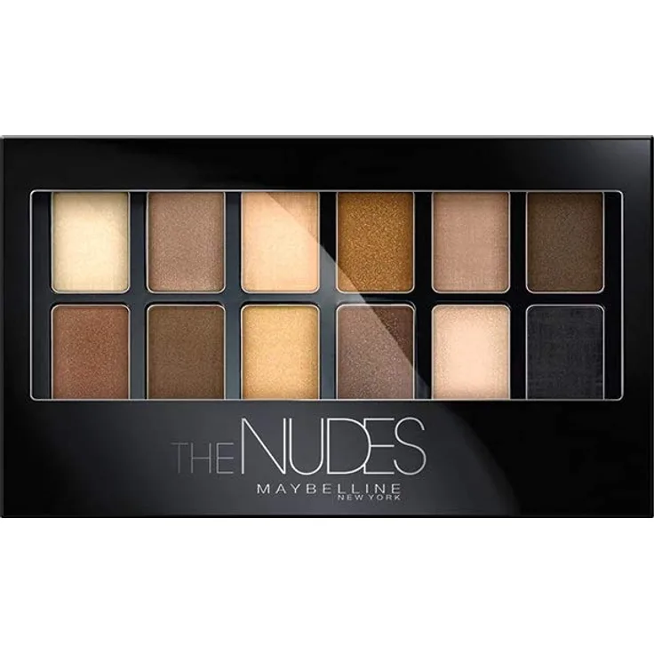 Maybelline Augen Make-up The Nudes Lidschatten Palette 12 Farben in einer Lidschattenpalette Taupe Sand Bronze 9,6 g
