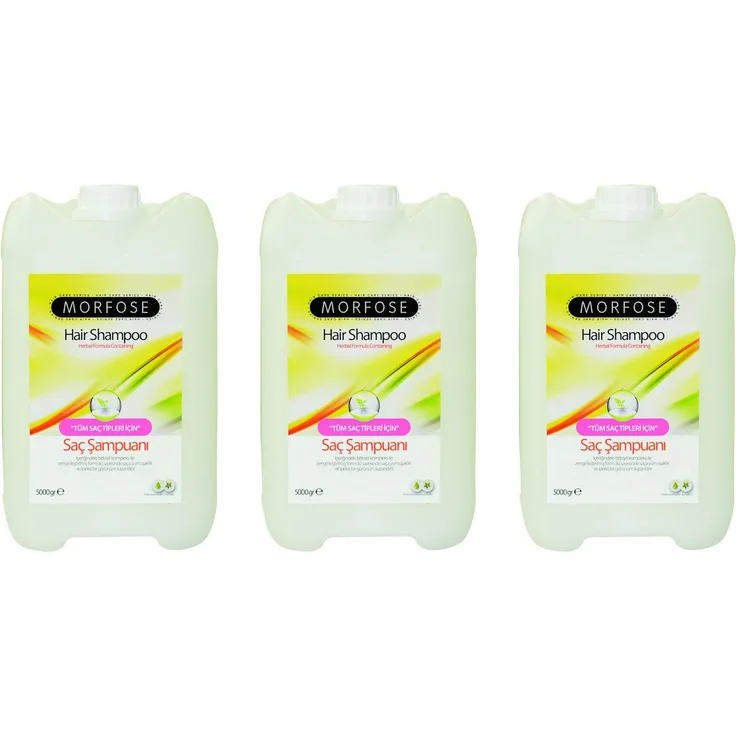 Morfose Haar Shampoo Herbal Formula 3 x 5000 ml Wirkung: Pflege