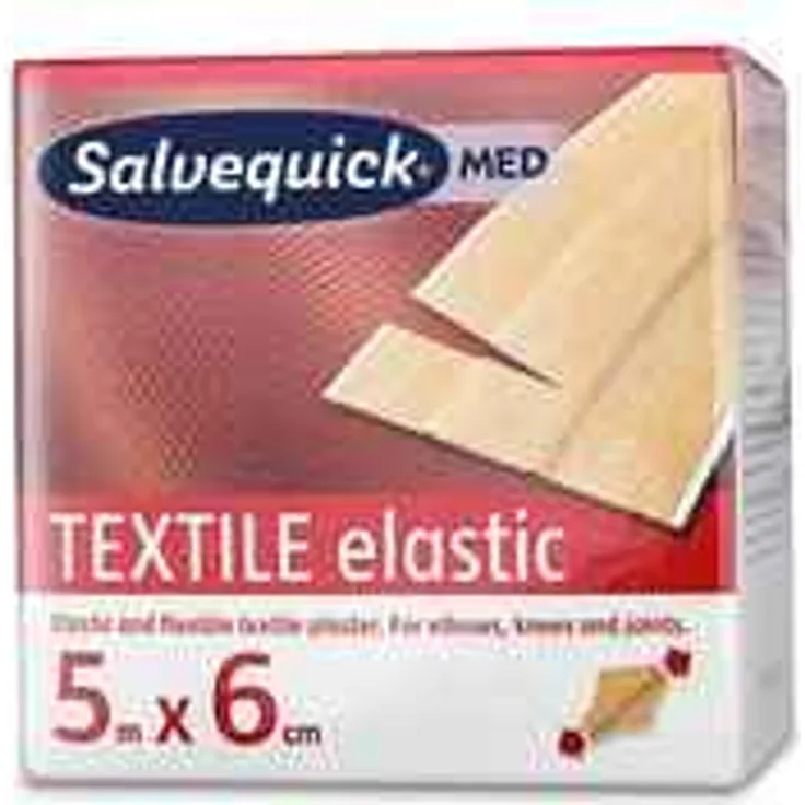 Cederroth Salvequick Textilpflaster, elastisch, 60 mm x 5 m