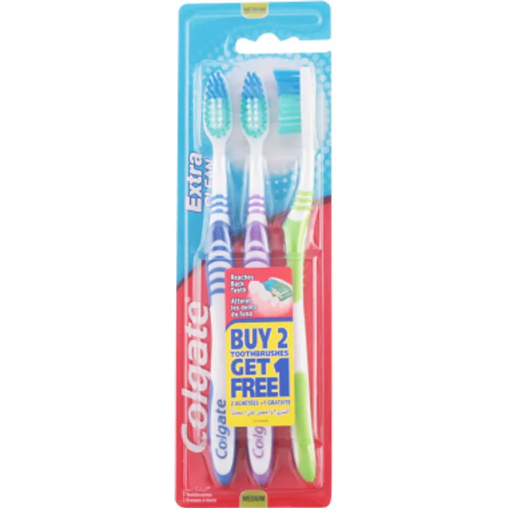 EXTRA CLEAN cepillo dientes #medium 3 uds