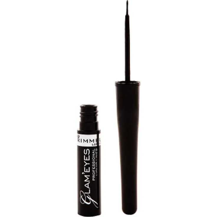 Rimmel Augen Make-up GLAMEYES PROFESSIONAL liquid eye liner #001 -black 3,5 ml 