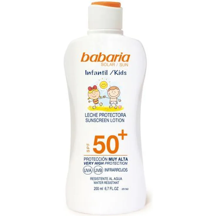 Babaria Kids Leche Protectora LSF50 Sonnencreme 200 ml