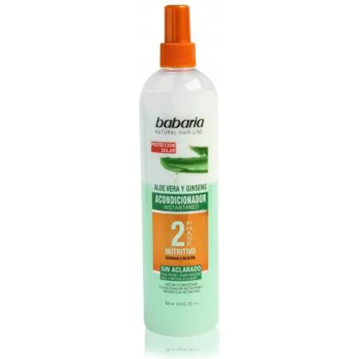 Babaria Aloe Vera Con Aite De Argan Acondicionador 2Phase Nutritivosin Aclarado 500 ml