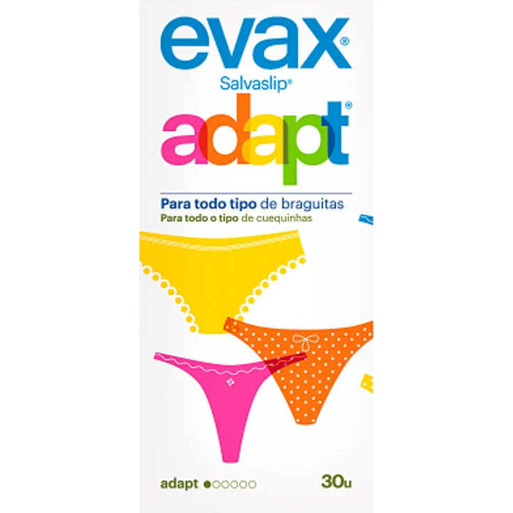 Evax Salva-Slip adapt 30 Stück Slipeinlagen Damenhygiene – Bild 1
