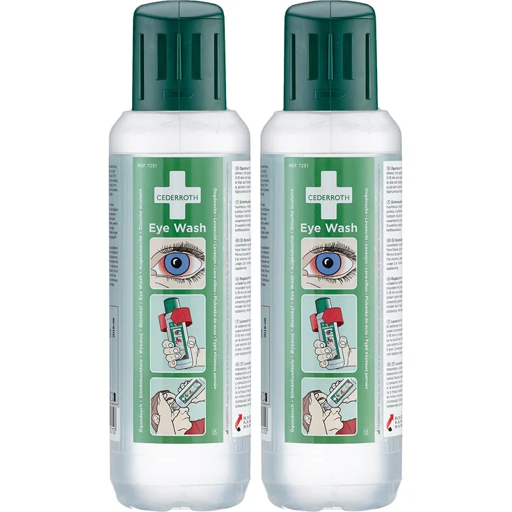 Cederroth AUGENSPÜLFLASCHE 1 x 2 Flaschen je 500 ml