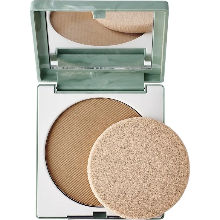 Clinique Make-up Stay-Matte Sheer Pressed Powder Kompaktpuder 04 Stay Honey, mit einer festen Textur 