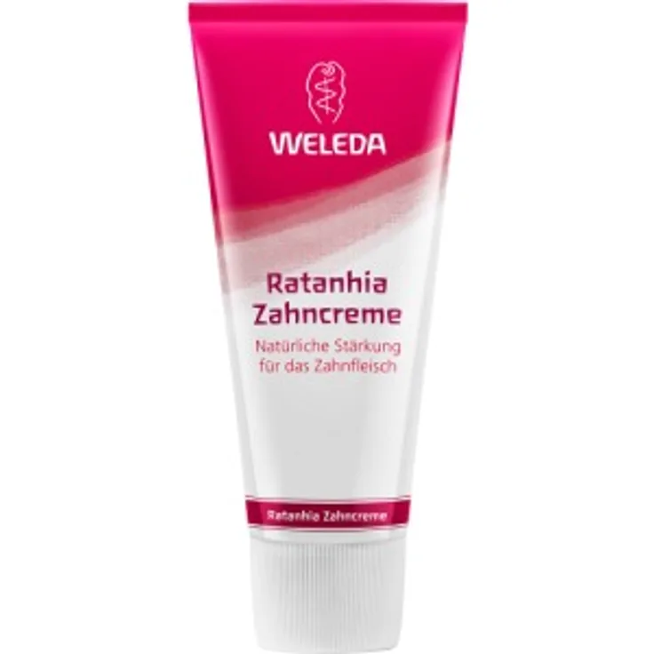 Weleda Mund & Zahn Ratanhia-Zahncreme 75 ml, frischer Atem & saubere Zähne