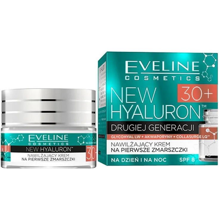Eveline Hyaluron Feuchtigkeitscreme 30+ 50 ml mit einer pflegenden Wirkung