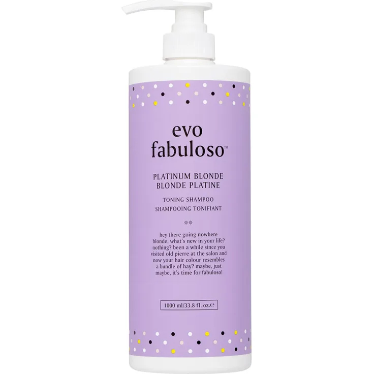 Evo Fabuloso Platinum Blonde Toning Shampoo 1000 ml