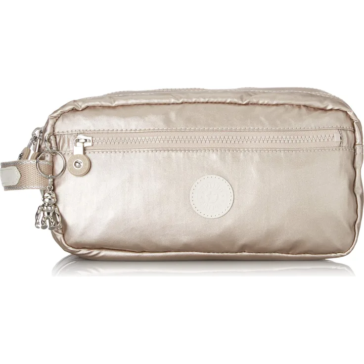 Kipling Agot Kulturtasche, 26 cm, 3 Liter, Silber (Metallic Glow)