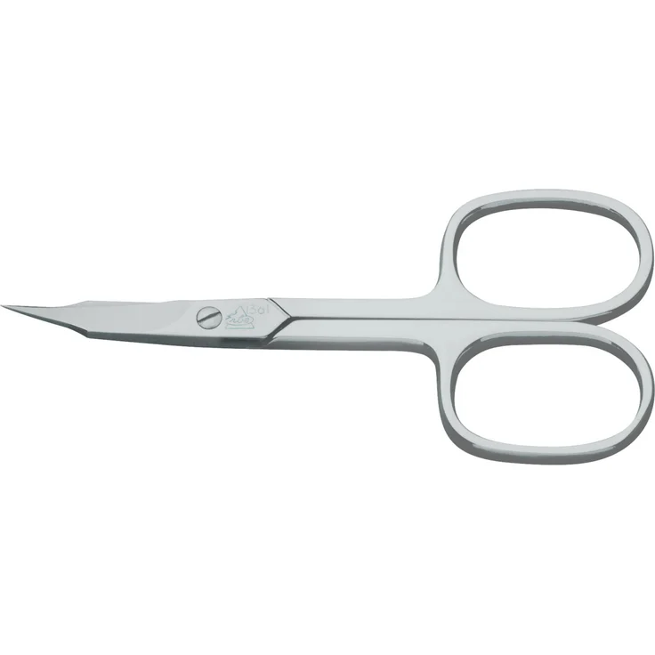 Erbe Kombi-Nagelschere Turmspitze 9 cm vernickelt, zum präzisen Schneiden von Finger- und Fußnägeln, gebogene Schneiden, aus vernickeltem Stahl