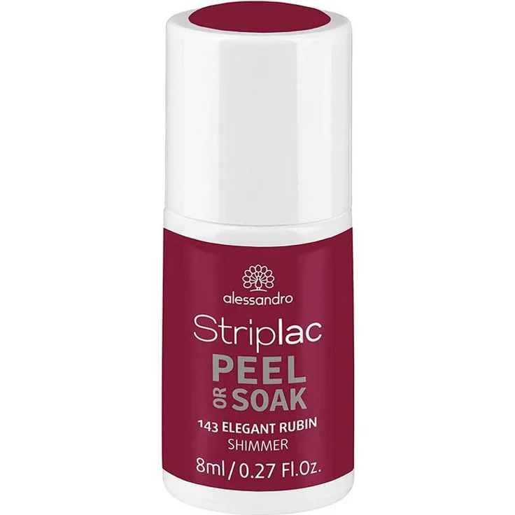 Alessandro Striplac Peel or Soak Nagellack 143 Elegant Rubin 8 ml – Bild 1
