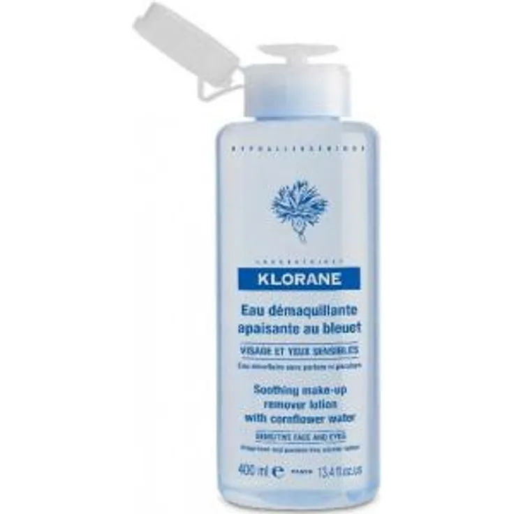Klorane bleuet eau demaquillante Mizellenwasser 400ml für alle Hauttypen mit beruhigender Wirkung