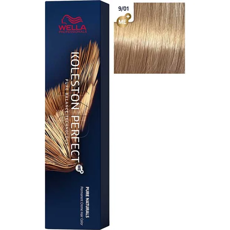 Wella Koleston Perfect Me+ 9/01 lichtblond natur asch 60 ml – Bild 1