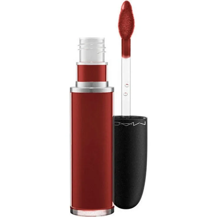 MAC Retro Matte Liquid Lipcolour Carnivorous, Farbton: Rot, mit einem matten Finish, Inhalt: 5 ml 