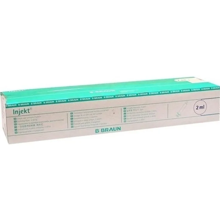 B. Braun Melsungen Injekt Solo Spritze 2 ml LL zentrisch PVC-frei 200 ml