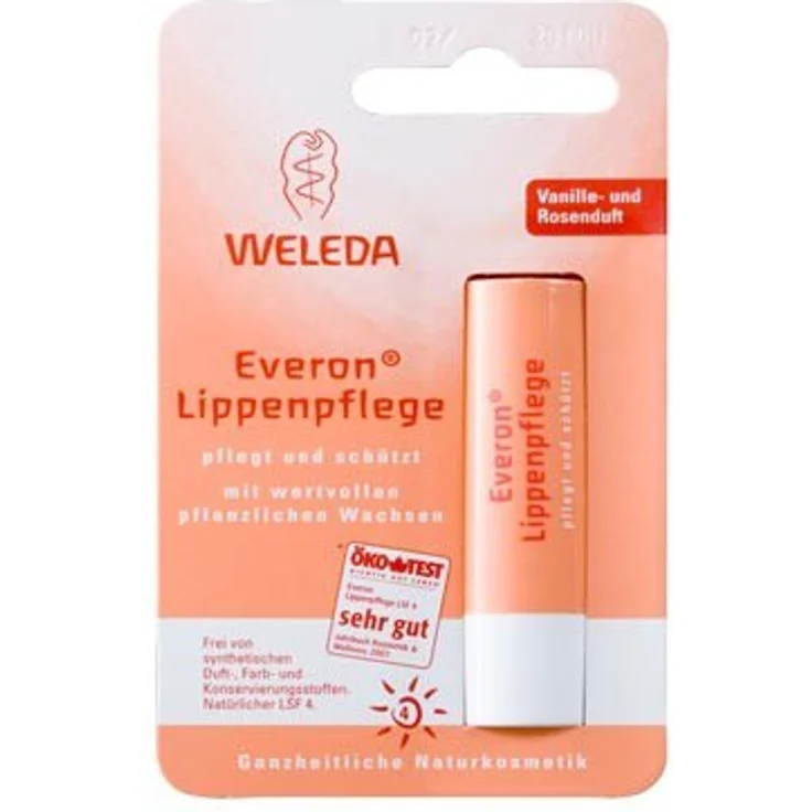 Weleda Everon Lippenpflege 4,8 g, pflegende Wirkung, für gepflegte Lippen – Bild 1