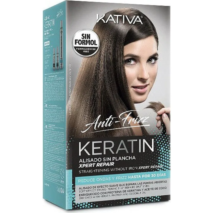 Kativa Glättende Haarbehandlung Keratin Anti-frizz Post Kativa 3 Stück