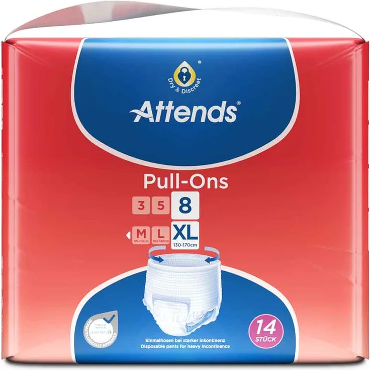 Attends Pull Ons 8 XL, 56 Stück