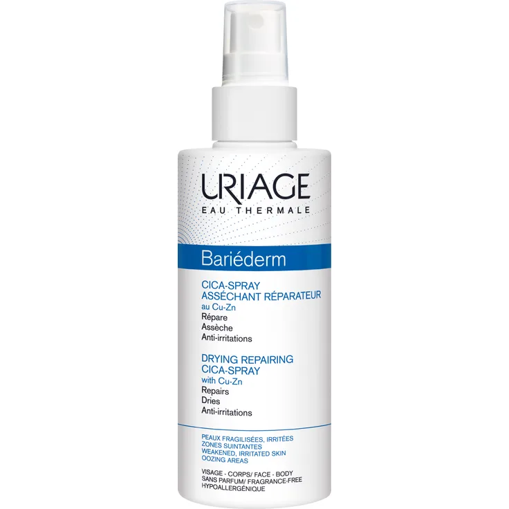 Uriage Bariederm Cica-Spray Assechant Reparateur Spray Geschwächte Irritierte Haut 100 ml, Textur: Flüssig, Wirkung: Anti-Aging