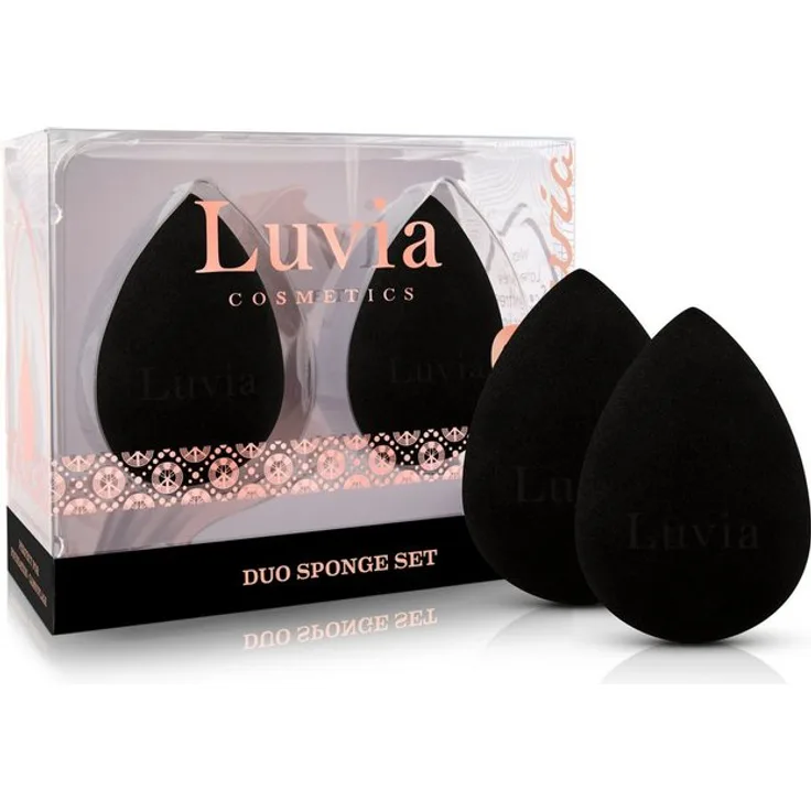 Luvia Cosmetics Make-up Schwamm Make-up Blending Sponge Set-Black, 2 tlg.