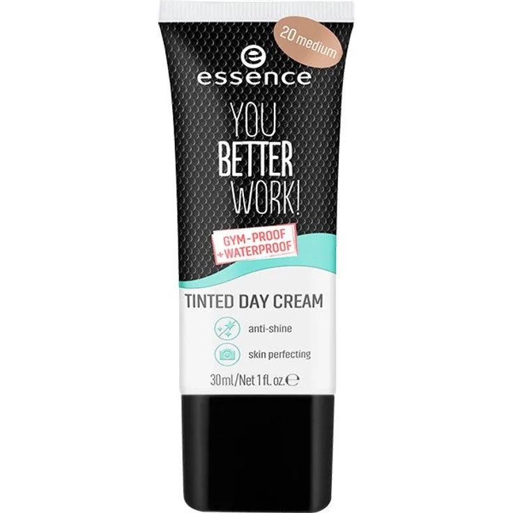 Essence You Better Work! Tinted Day Cream GetöNte Tagescreme 20 Medium 30 ml mit pflegender Wirkung