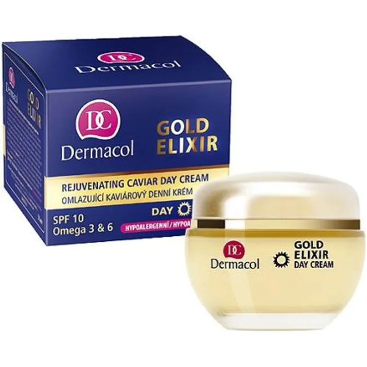 Dermacol gold Elixir Verjüngende gesichtscreme 50 ml Tagespflege für Damen und Herren