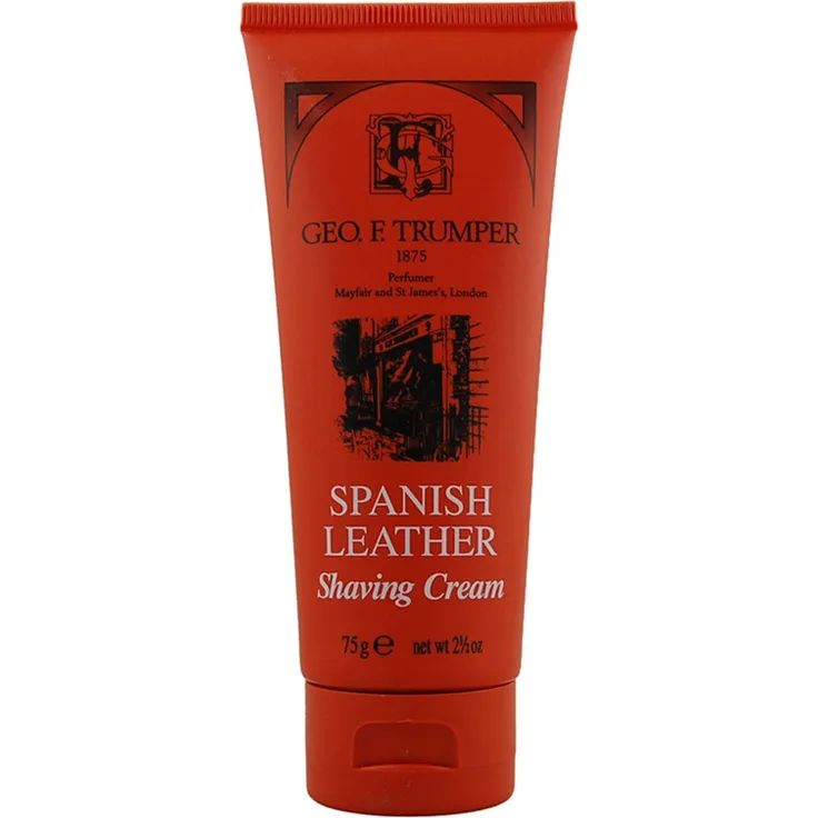 Geo. F. Trumper Spanish Leather Soft Shaving Cream für eine pflegende und schonende Rasur 75 g