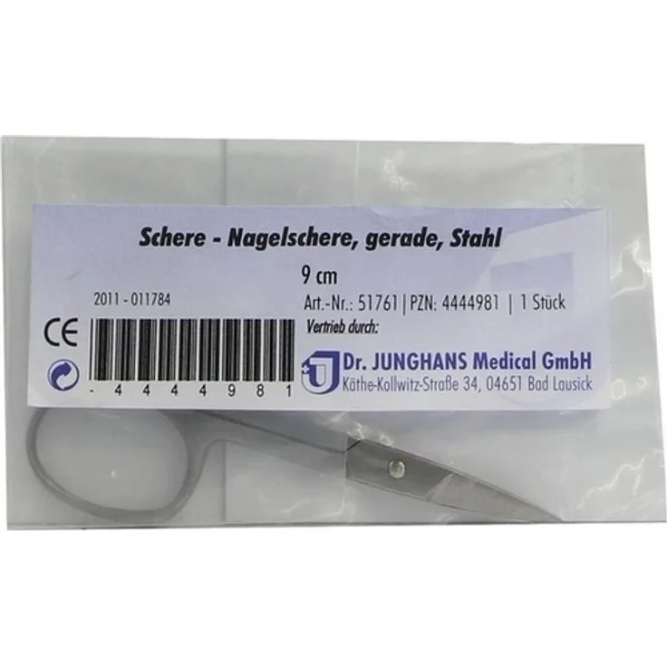 Dr. Junghans Medical Nagelschere 9 cm gerade 1 St.