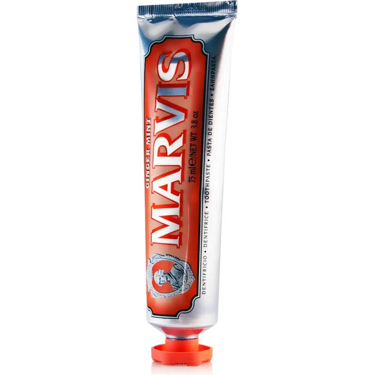 Marvis Ginger Mint 75 ml, mit Ingwer-Minz-Geschmack, für saubere Zähne & frischen Atem – Bild 2