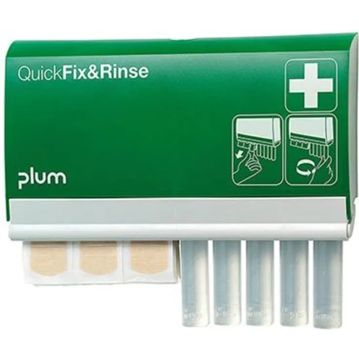 Plum Spender QickFix u. Rinse, Pflaster und Ampullen