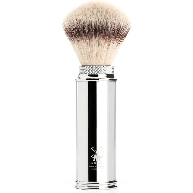 Mühle Travel Reiserasierpinsel Silvertip Fibres silver