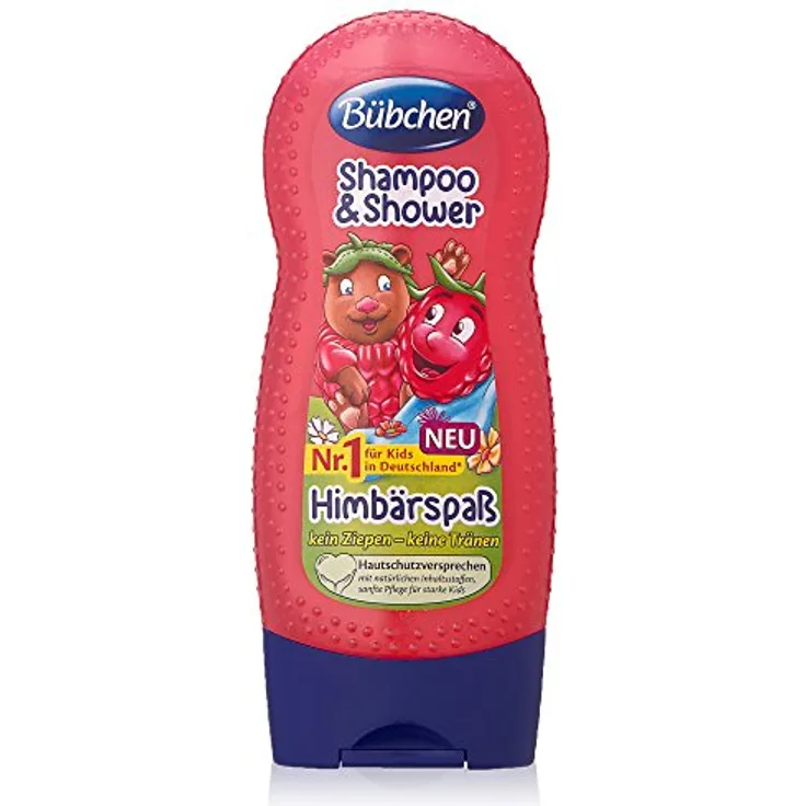 Bübchen Kids Shampoo Und Shower Himbärspaß 4 x 230 ml