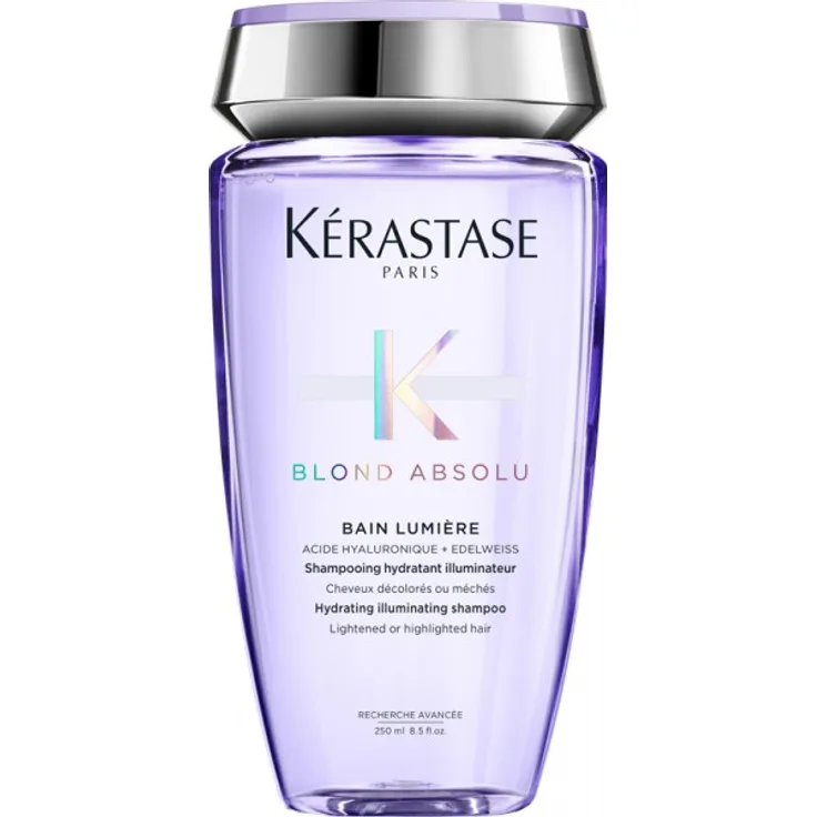 Kérastase Blonde Absolu Bain Lumière Shampoo für coloriertes, blondes Haar, Farbglanz und Farbschutz 250 ml