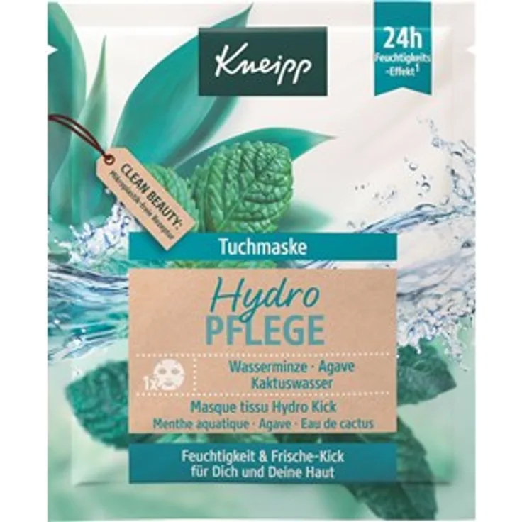 Kneipp Tuchmaske Hydro Pflege 1 St., für eine gepflegte Haut