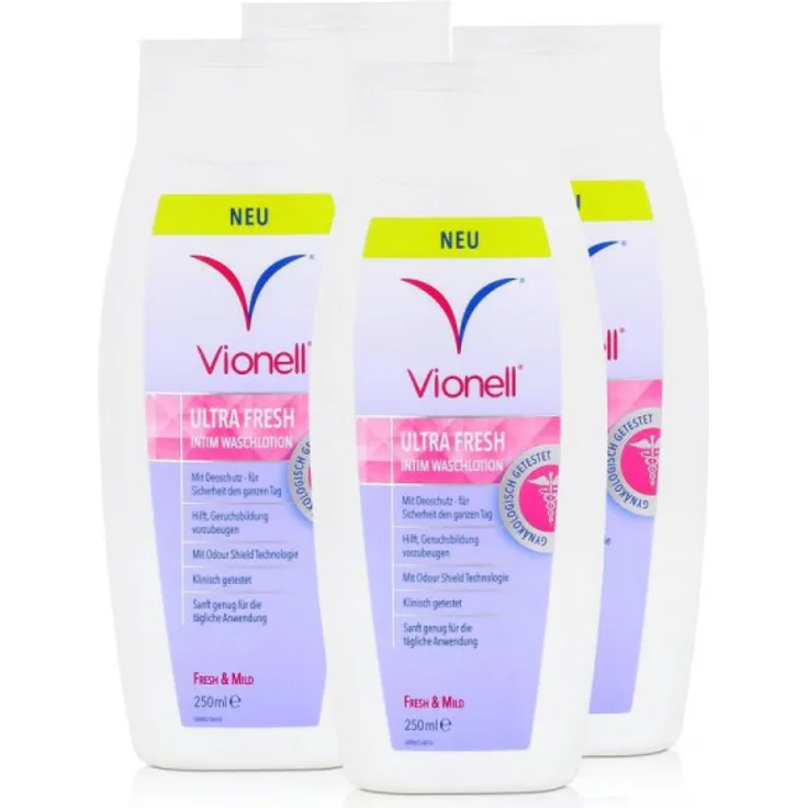 Vionell UltraFresh Intim Washlotion, 4er Pack 4 x 250 ml