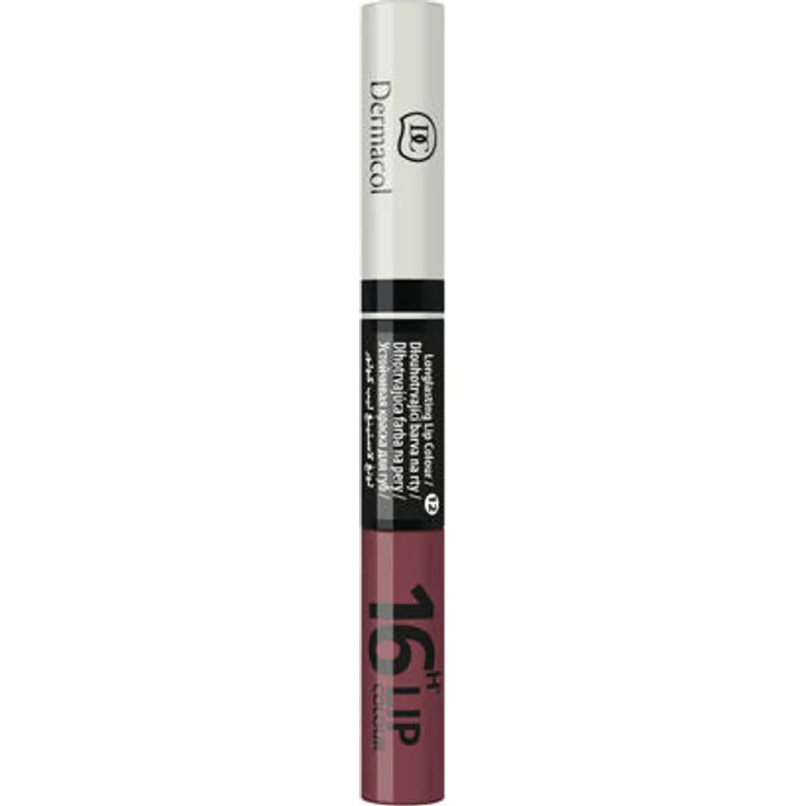 Dermacol 16H Lip Colour Zwei-Phasen Lippenstift und Lipgloss 2in1 4,8 g Farbton 12