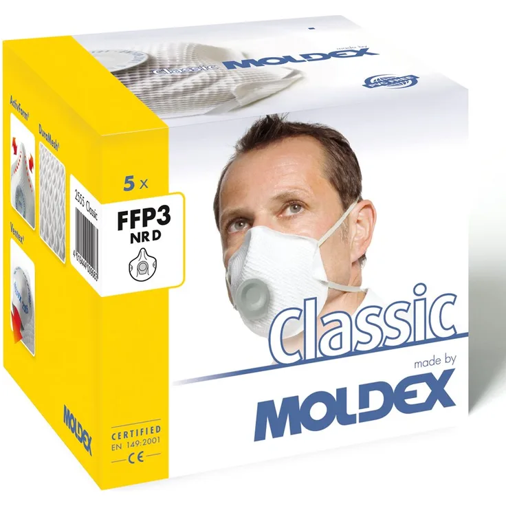 Moldex 255555 Classic FFP3 Ventil New Retail Box