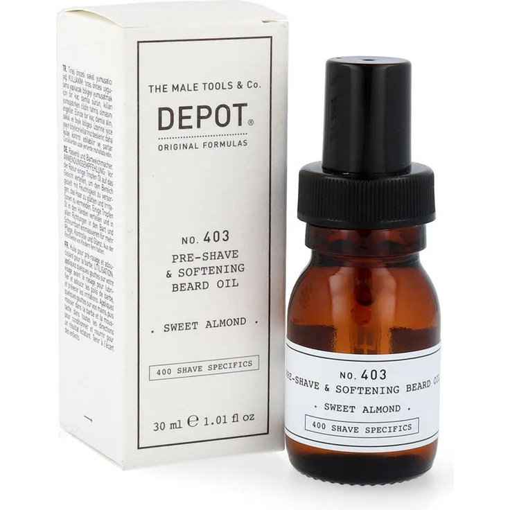 Depot No.403 Pre-Shave & Softening Beard Oil 30 ml für einen gepflegten Bart