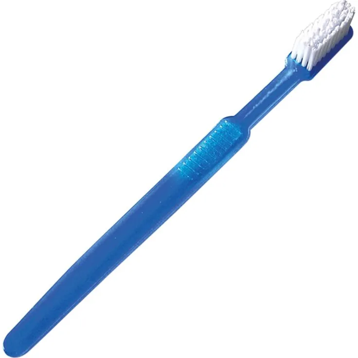 Megro Ratiomed Einmal-Zahnbürste mit Zahnpasta 100 Stück blau