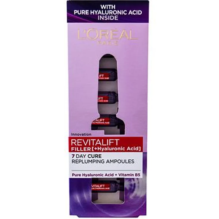 L'Oréal Paris Revitalift Filler Ha 7 Day Cure Hyaluron Serum gegen Falten 9,1 ml, mit pflegender Wirkung  – Bild 1