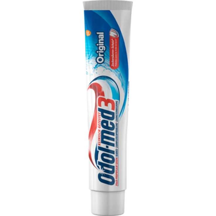 Odol-med 3 Original mit Fluorid, 75 ml, für saubere und gesunde Zähne – Bild 1