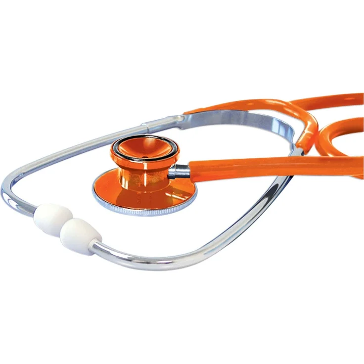 Megro Ratiomed Doppelkopf Stethoskop orange – Bild 1