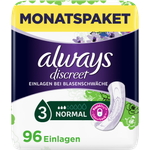 Always Discreet Inkontinenz Einlagen Normal Monatspack mit 96 Stück